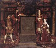 Leemput, Remigius van Henry VII, Elizabeth of York, Henry VIII, and Jane Seymour oil on canvas